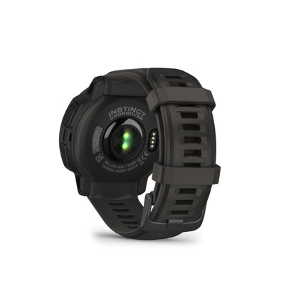 Garmin Instinct® Crossover Solar Rugged Hybrid GPS Smartwatch and Fitness Tracker with Solar Charging - Graphite