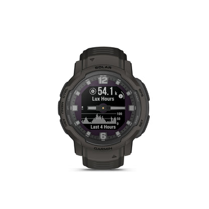 Garmin Instinct® Crossover Solar Rugged Hybrid GPS Smartwatch and Fitness Tracker with Solar Charging - Graphite