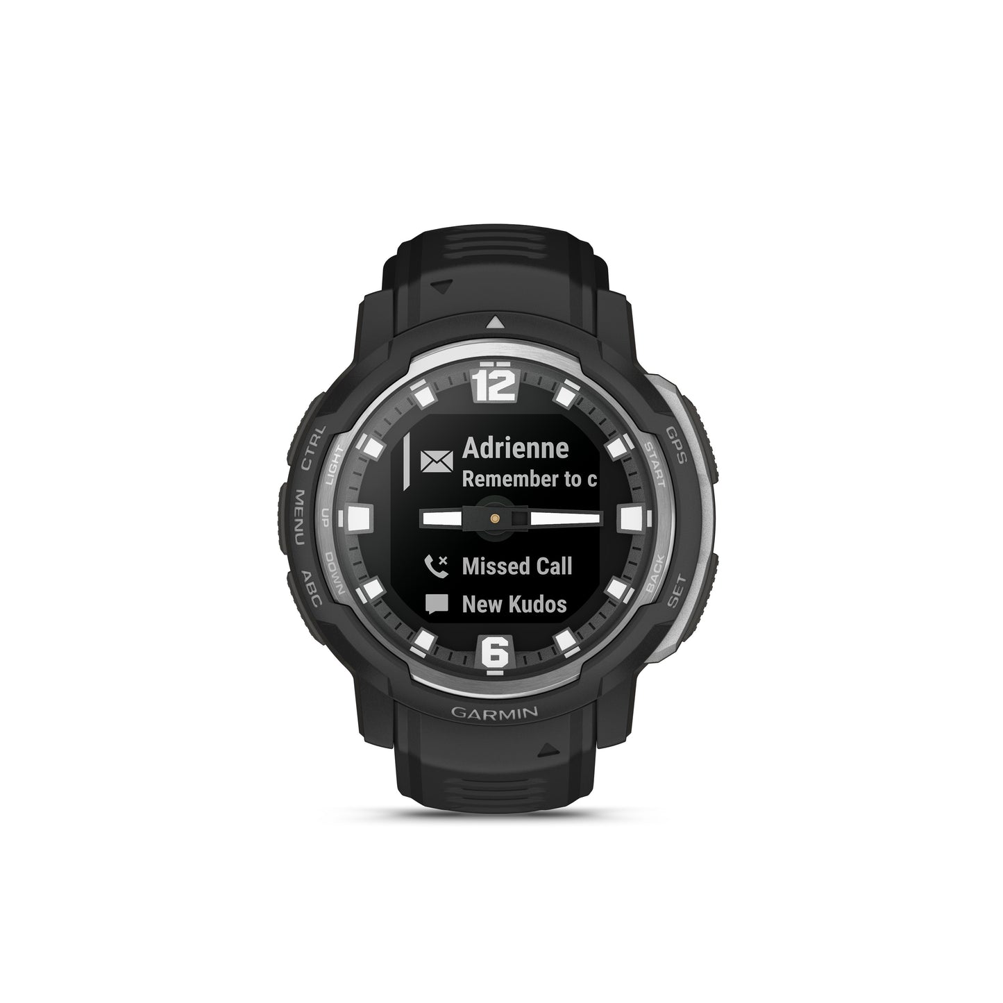 Garmin Instinct® Crossover Rugged Hybrid GPS Smartwatch and Fitness Tracker - Black