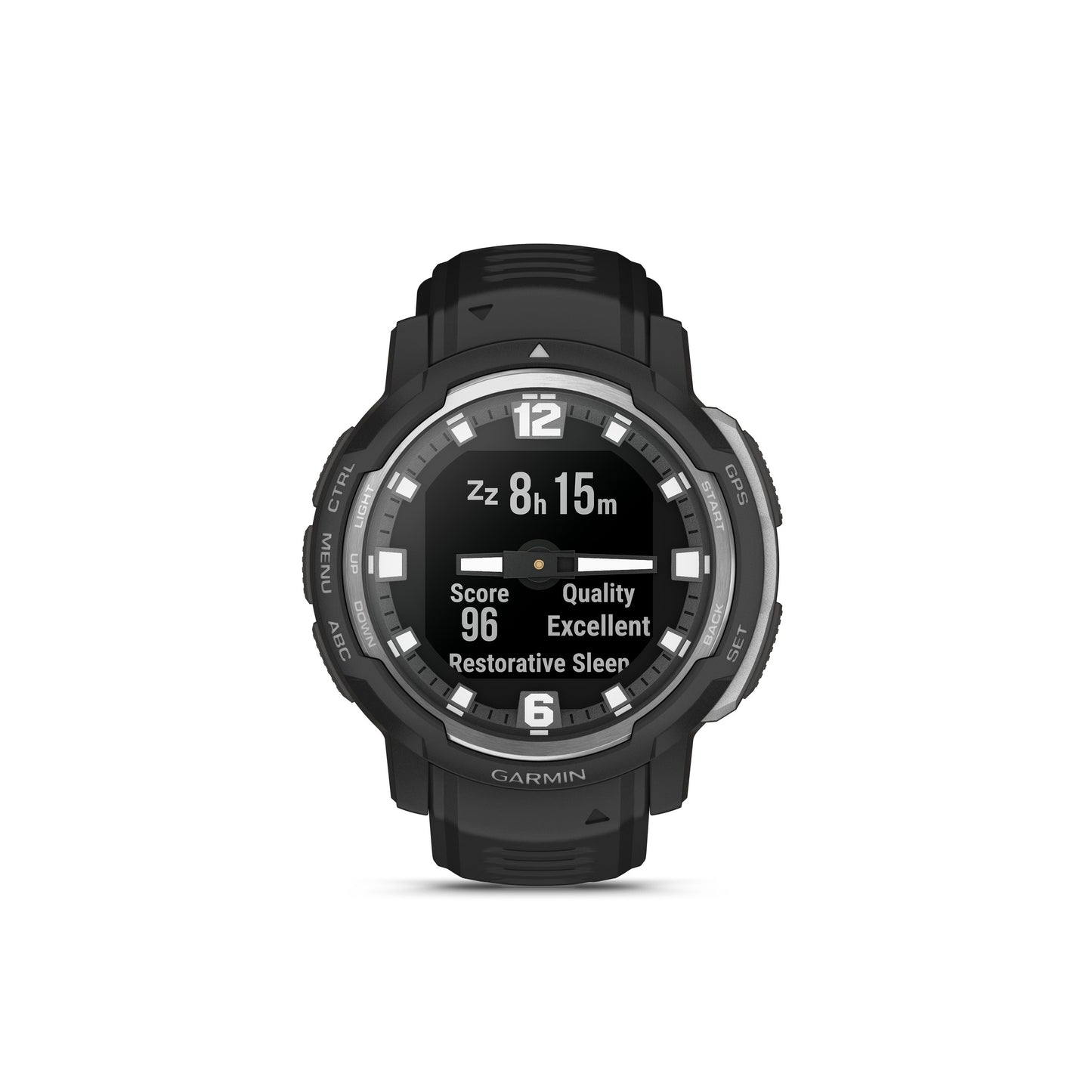 Garmin Instinct® Crossover Rugged Hybrid GPS Smartwatch and Fitness Tracker - Black