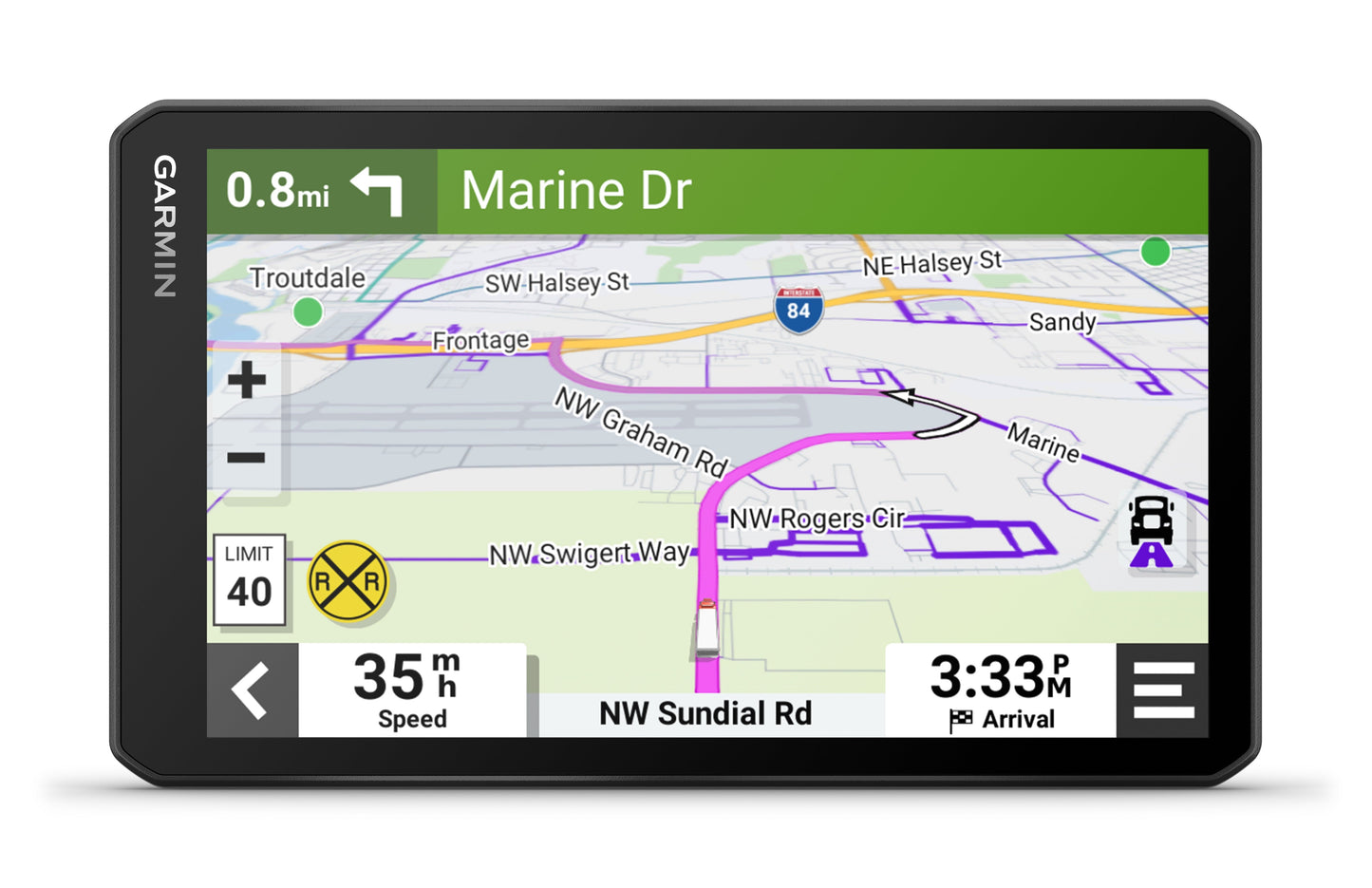 Garmin dēzl™ OTR710, 7" GPS Truck Navigator - Black