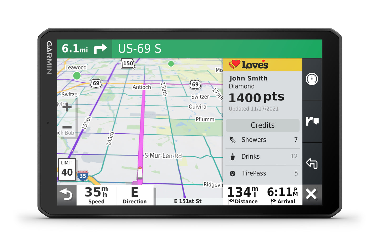 Garmin dēzl™ OTR810, 8" GPS Truck Navigator - Black