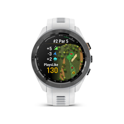 Garmin Approach® S70 1.2-in AMOLED Display Premium GPS Golfing Smartwatch - 42-mm - White