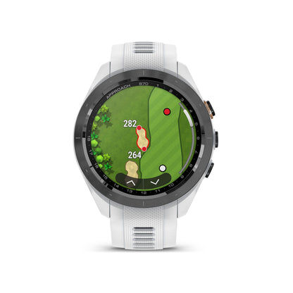 Garmin Approach® S70 1.2-in AMOLED Display Premium GPS Golfing Smartwatch - 42-mm - White