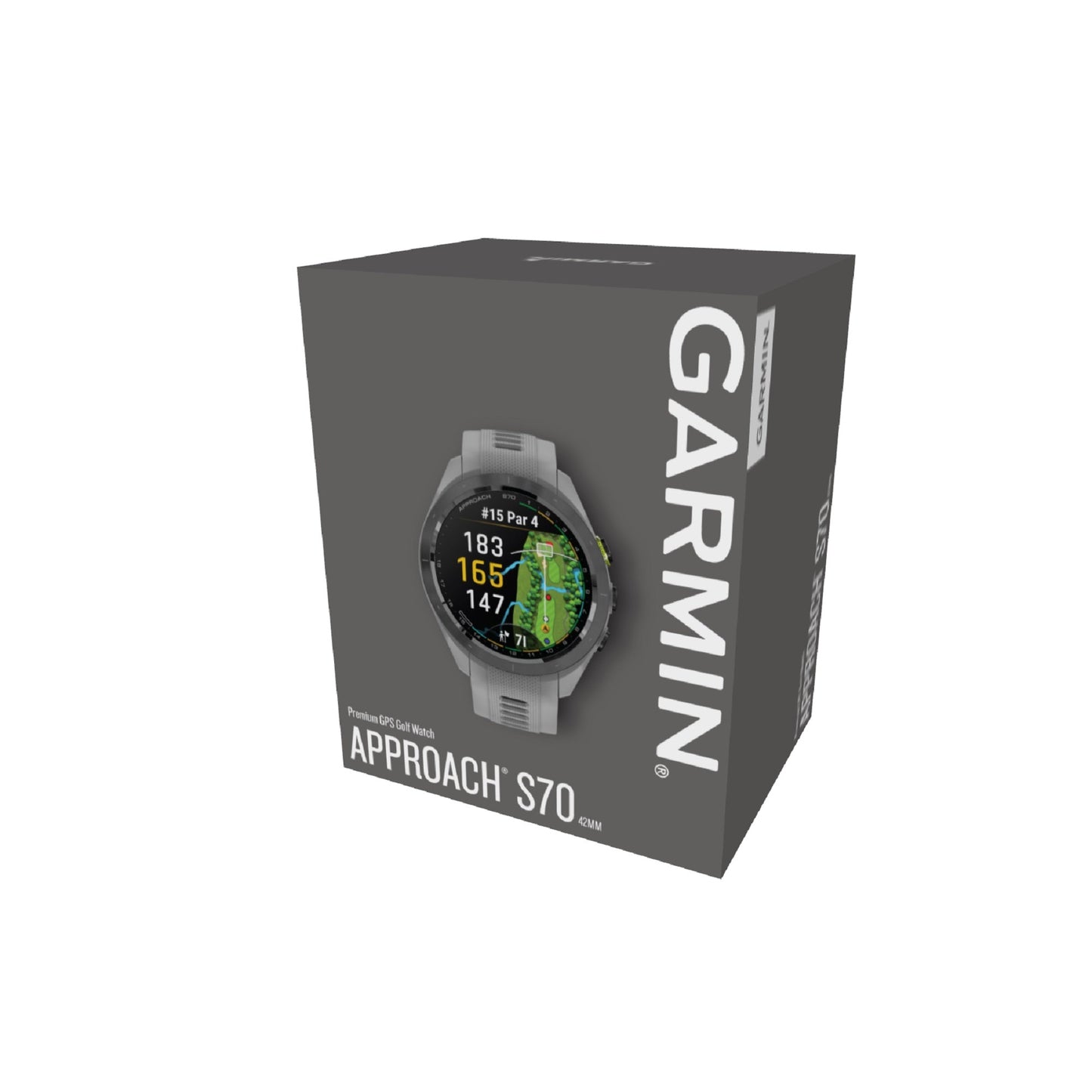 Garmin Approach® S70 1.2-in AMOLED Display Premium GPS Golfing Smartwatch - 42-mm - Grey