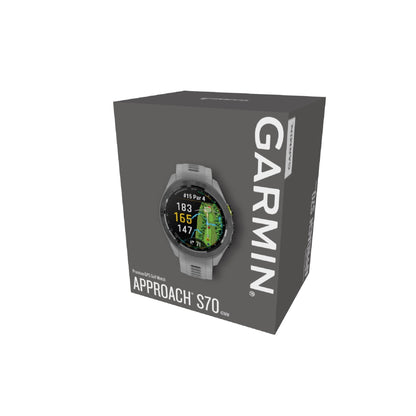 Garmin Approach® S70 1.2-in AMOLED Display Premium GPS Golfing Smartwatch - 42-mm - Grey