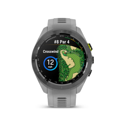 Garmin Approach® S70 1.2-in AMOLED Display Premium GPS Golfing Smartwatch - 42-mm - Grey