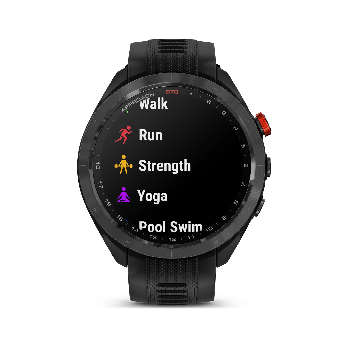 Garmin Approach® S70 1.4-in AMOLED Display Premium GPS Golfing Smartwatch - 47-mm - Black