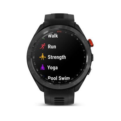 Garmin Approach® S70 1.4-in AMOLED Display Premium GPS Golfing Smartwatch - 47-mm - Black