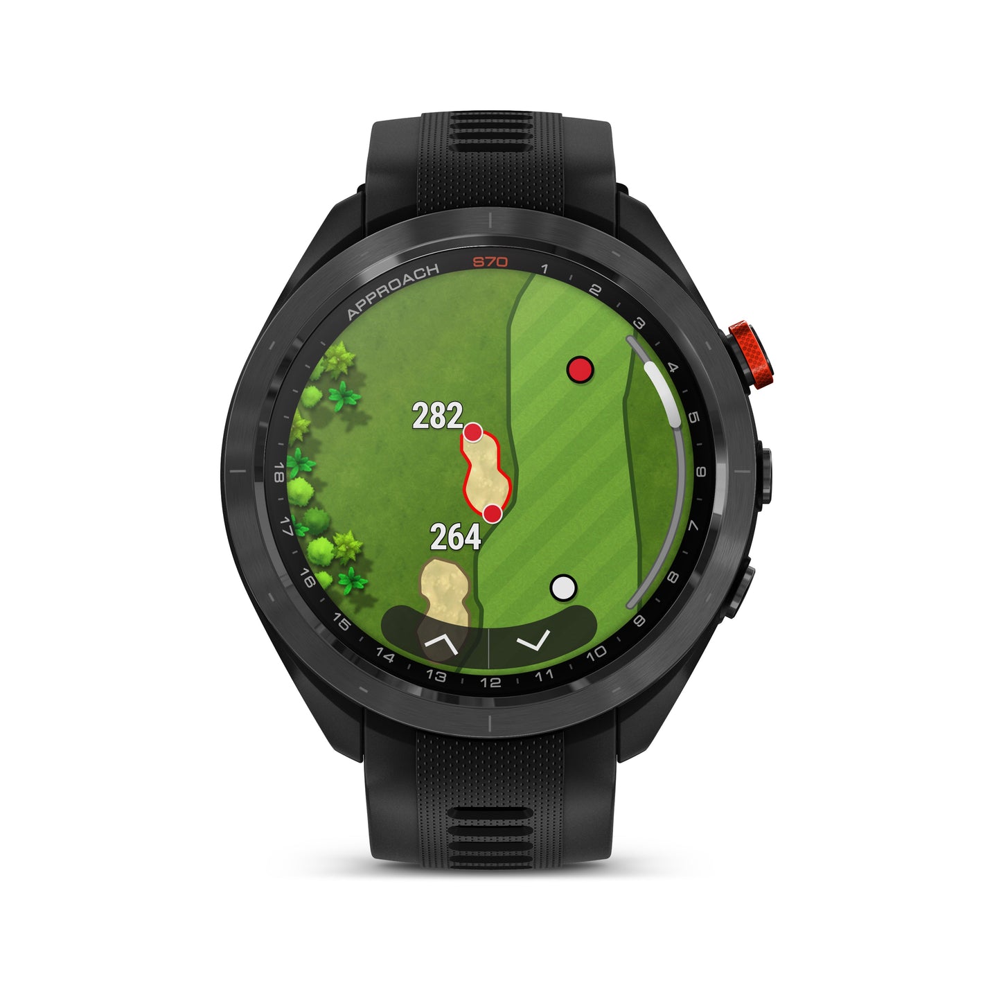 Garmin Approach® S70 1.4-in AMOLED Display Premium GPS Golfing Smartwatch - 47-mm - Black