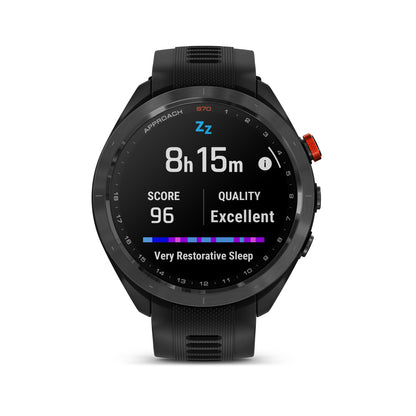 Garmin Approach® S70 1.4-in AMOLED Display Premium GPS Golfing Smartwatch - 47-mm - Black