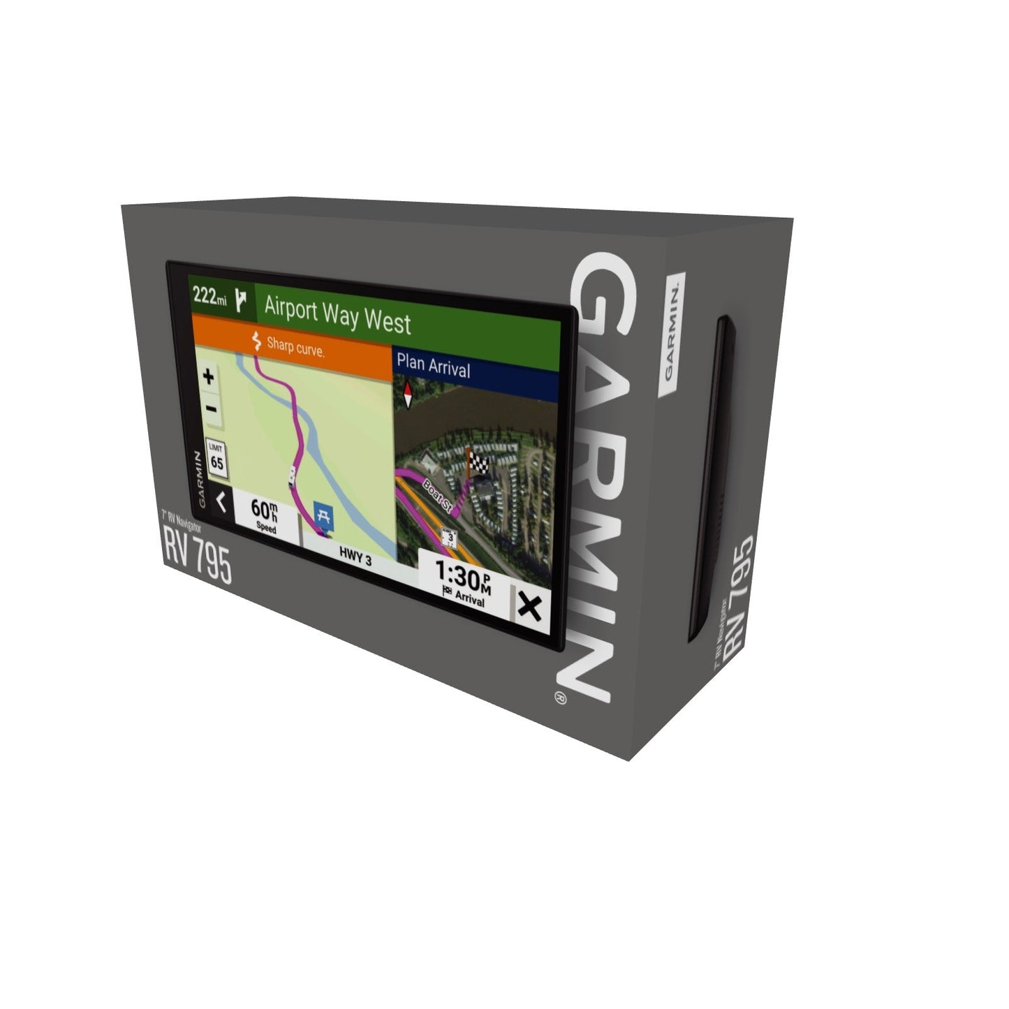 Garmin RV 795 GPS RV Navigator with 7-in Display & Traffic Alerts - Black