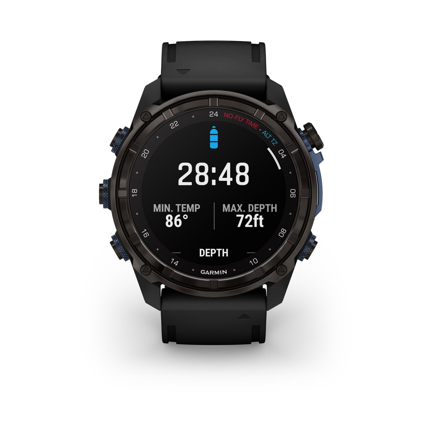 Garmin Descent™ Mk3i Dive Computer GPS Smartwatch - 51-mm - Carbon Grey DLC Titanium with Black Silicone Band