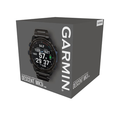 Garmin Descent™ Mk3i Dive Computer GPS Smartwatch - 51-mm - Carbon Grey DLC Titanium with DLC Titanium Band