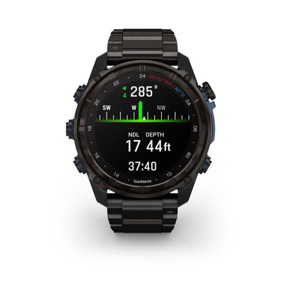 Garmin Descent™ Mk3i Dive Computer GPS Smartwatch - 51-mm - Carbon Grey DLC Titanium with DLC Titanium Band