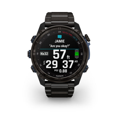 Garmin Descent™ Mk3i Dive Computer GPS Smartwatch - 51-mm - Carbon Grey DLC Titanium with DLC Titanium Band