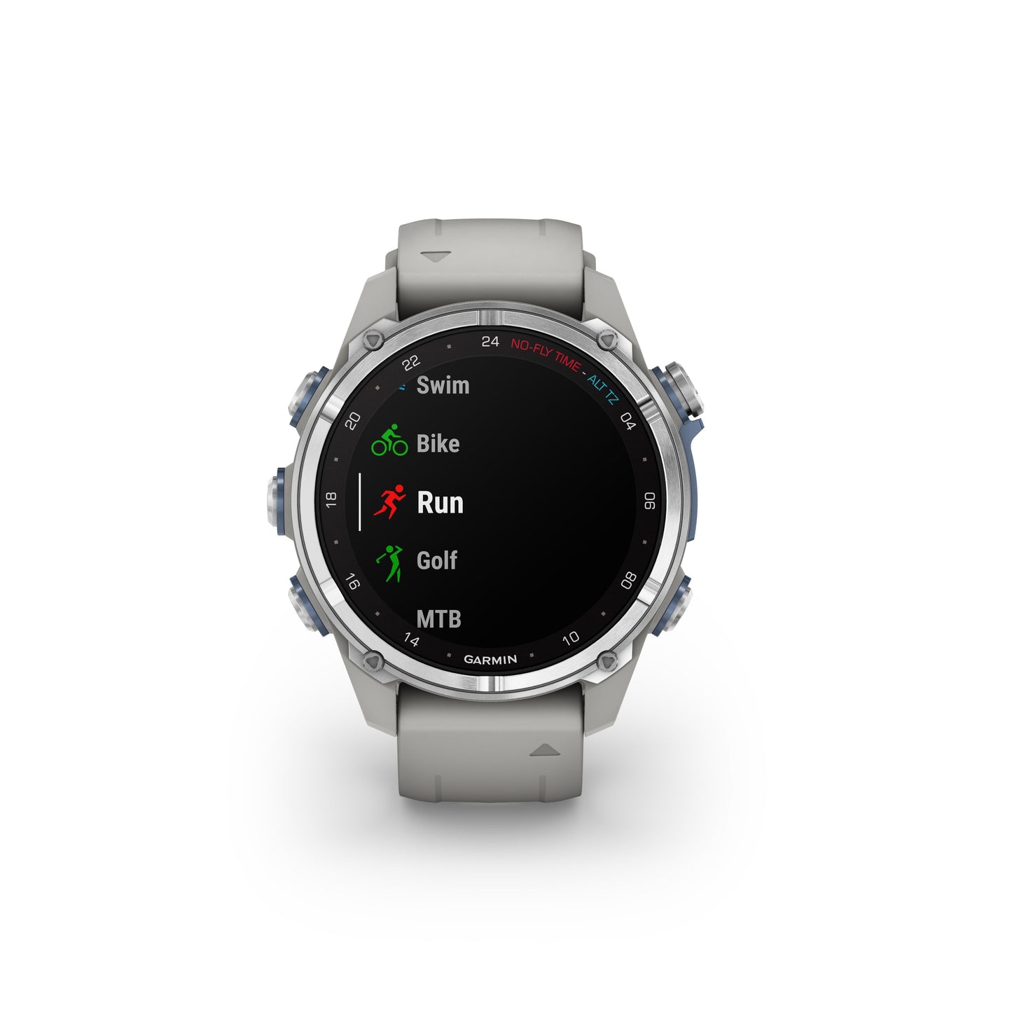 Garmin Descent™ Mk3 Dive Computer GPS Smartwatch - 43-mm - Stainless Steel Bezel with Fog Grey Silicone Band