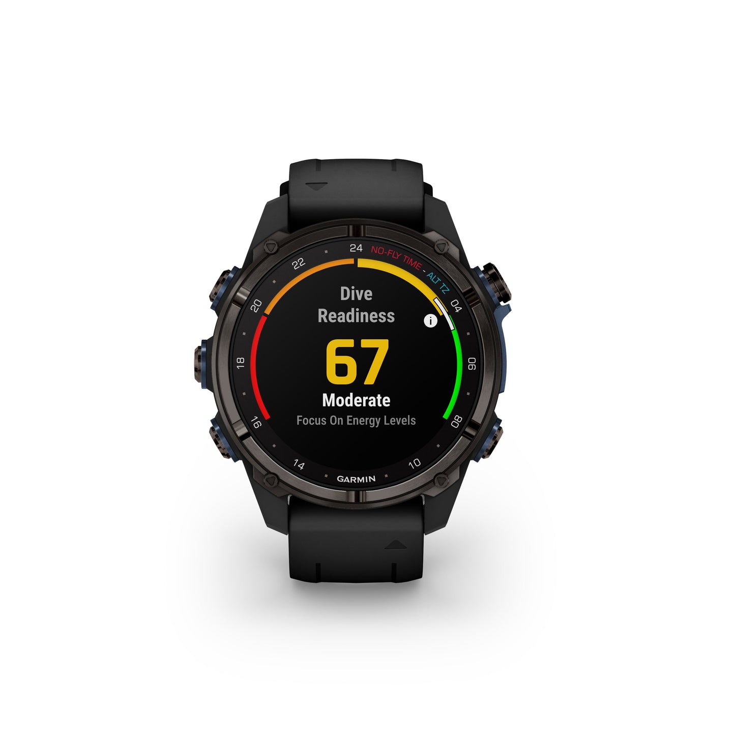 Garmin Descent™ Mk3i Dive Computer GPS Smartwatch - 43-mm - Carbon Gray DLC Titanium Bezel with Black Silicone Band