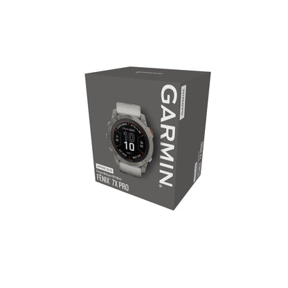 Garmin fēnix® 7X Pro Sapphire Solar Edition GPS Smartwatch and Fitness Tracker - Grey/Orange