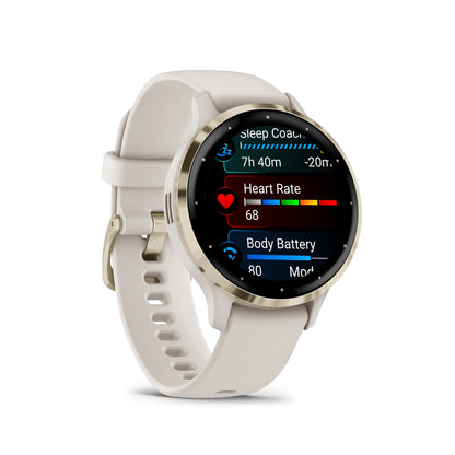 Garmin Venu 3S GPS Smartwatch and Fitness Tracker - Ivory