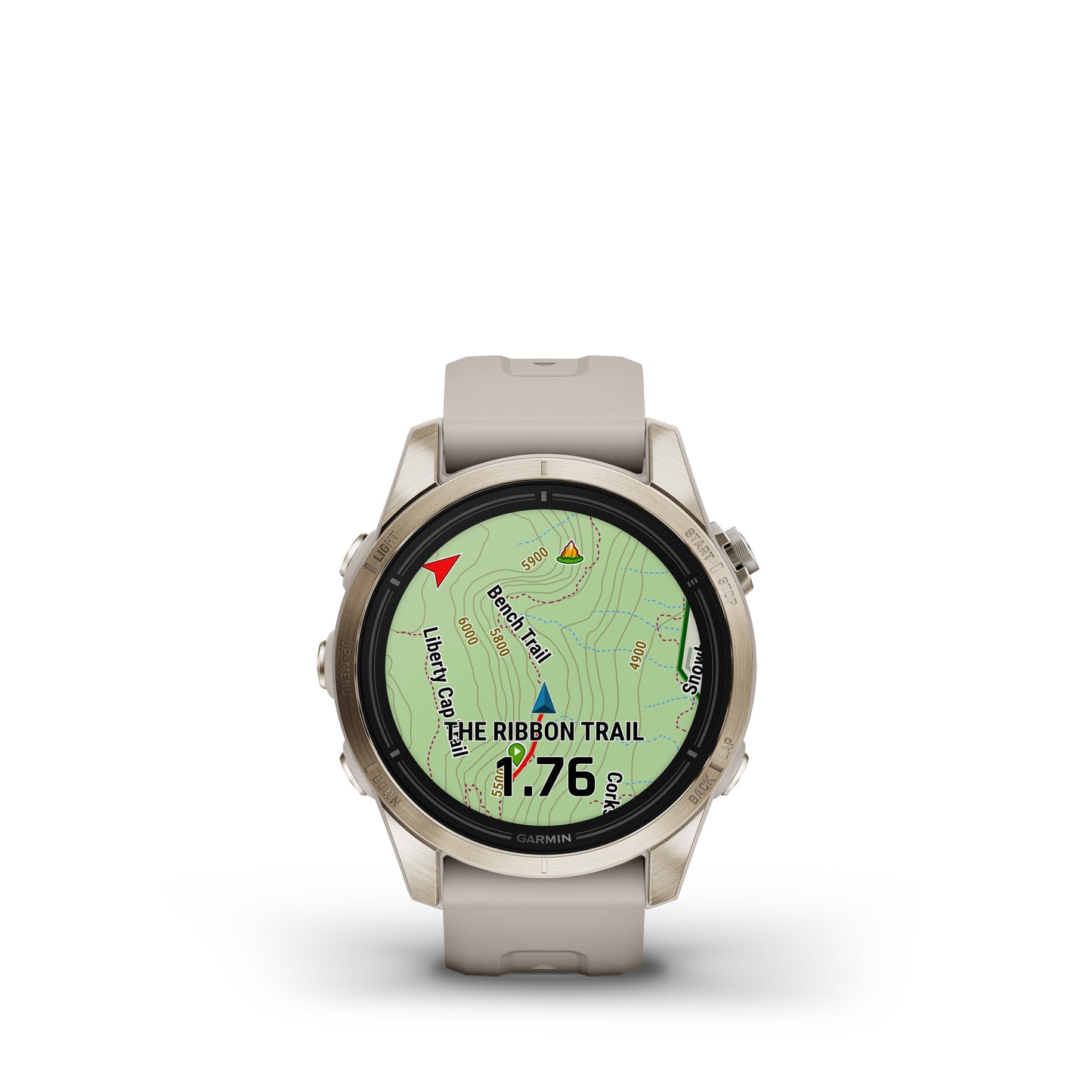 Garmin epix™ Pro Gen 2 Sapphire Edition GPS Smartwatch and Fitness Tracker - 42-mm - Soft Gold with Light Sand Band