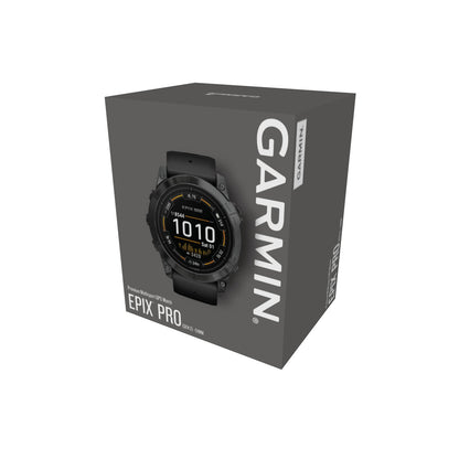 Garmin epix™ Pro Gen 2 GPS Smartwatch and Fitness Tracker - 51-mm - Slate Gray with Black Band