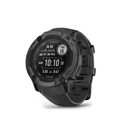 Garmin Instinct® 2X Solar Rugged GPS Smartwatch and Fitness Tracker with Solar Charging - Graphite