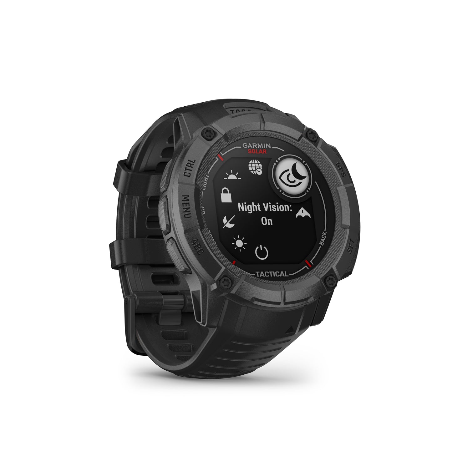 Garmin Instinct® 2X Solar Rugged GPS Smartwatch and Fitness Tracker with Solar Charging - Tactical Edition - Black