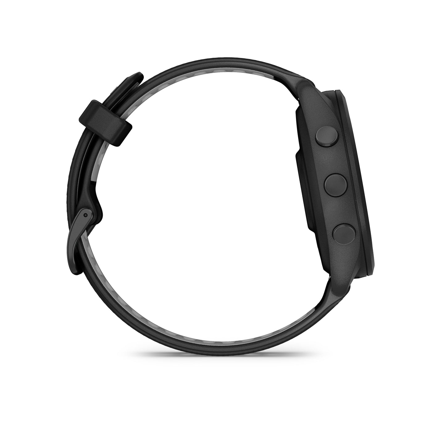 Garmin Forerunner® 265 GPS Smartwatch - Black Bezel and Case with Black/Powder Grey Silicone Band