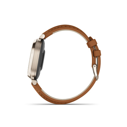 Garmin Lily 2 Classic Smartwatch and Fitness Tracker - Tan