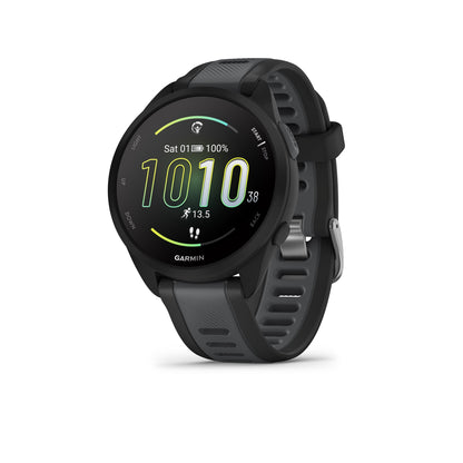 Garmin Forerunner 165 Music GPS Running Smartwatch and Fitness Tracker with Heart Rate - Black/Slate Grey