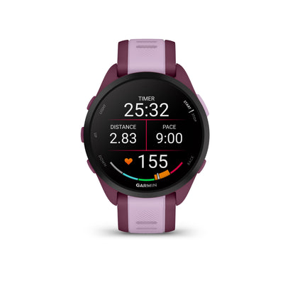 Garmin Forerunner 165 Music GPS Running Smartwatch and Fitness Tracker with Heart Rate - Berry/Lilac