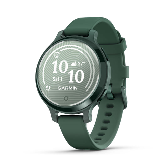 Garmin Lily 2 Active Smartwatch and Fitness Tracker - Jasper Green with Jasper Green Silicone Band