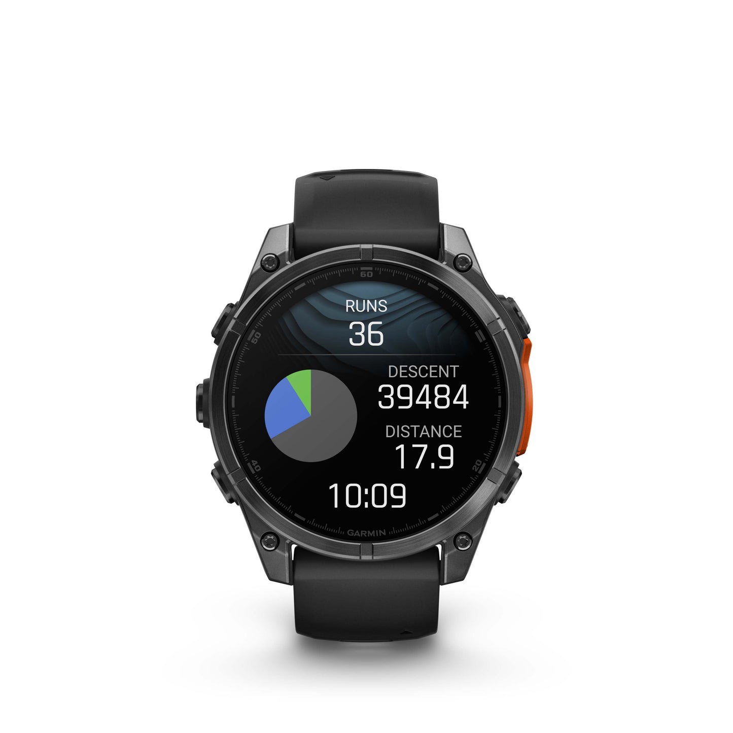 Garmin fēnix® 8 AMOLED Display GPS Smartwatch - 47-mm - Slate Grey Bezel with Black Silicone Band