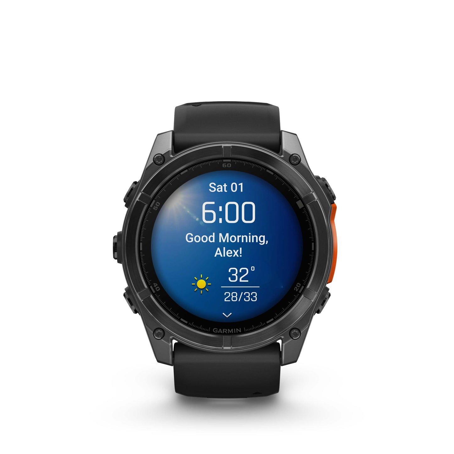 Garmin fēnix® 8 AMOLED Display GPS Smartwatch - 51-mm - Slate Grey Bezel with Black Silicone Band