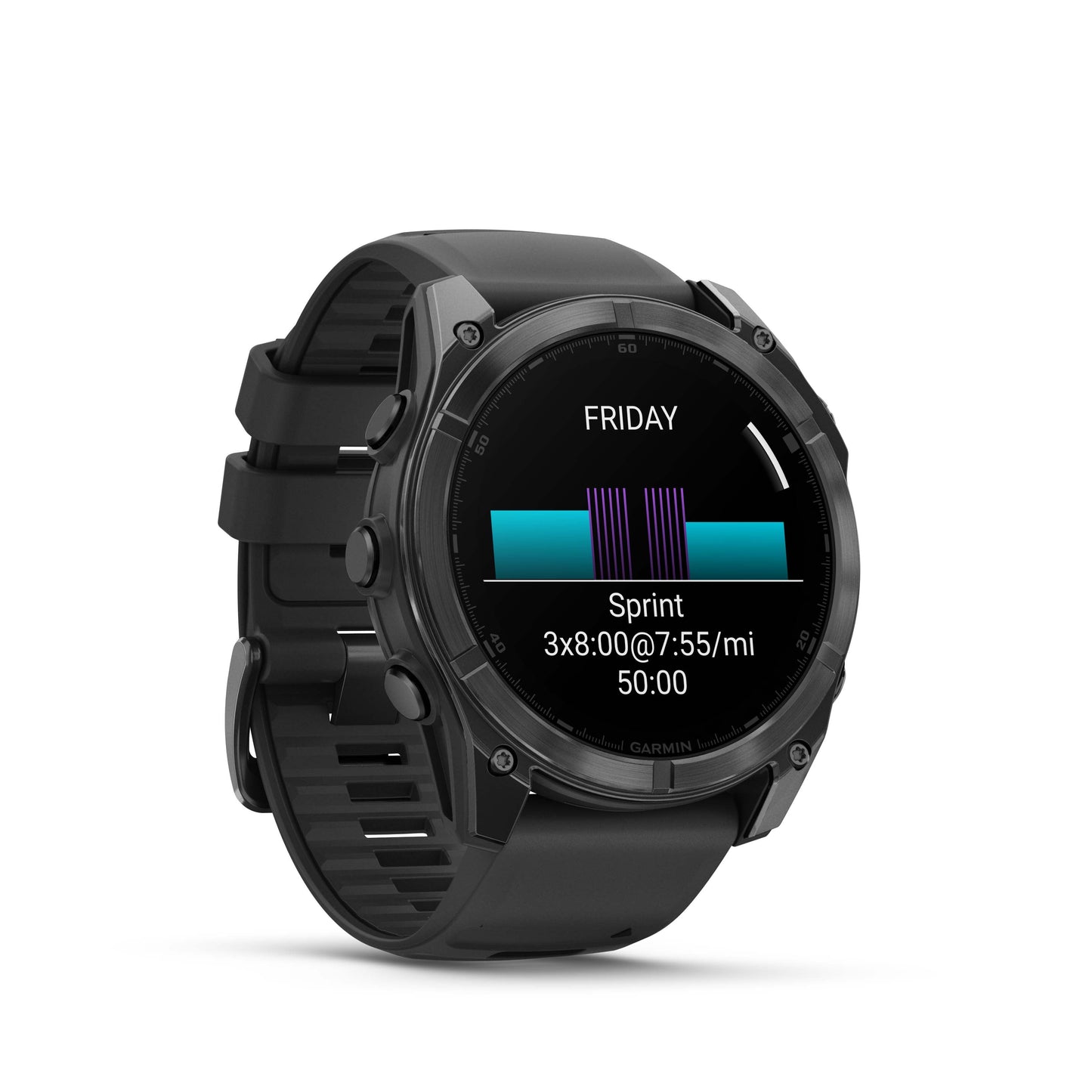 Garmin fēnix® 8 AMOLED Display GPS Smartwatch - 51-mm - Slate Grey Bezel with Black Silicone Band