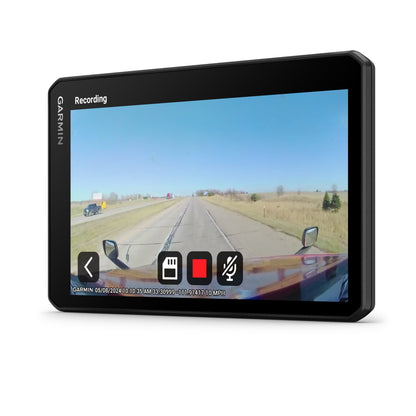 Garmin dezlCam™ OTR725 7-in GPS Navigator with Built-In Dash Cam - Black