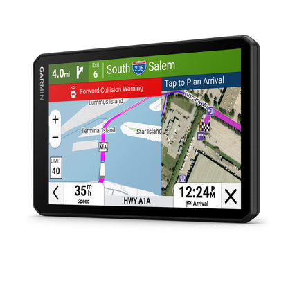 Garmin dezlCam™ OTR725 7-in GPS Navigator with Built-In Dash Cam - Black