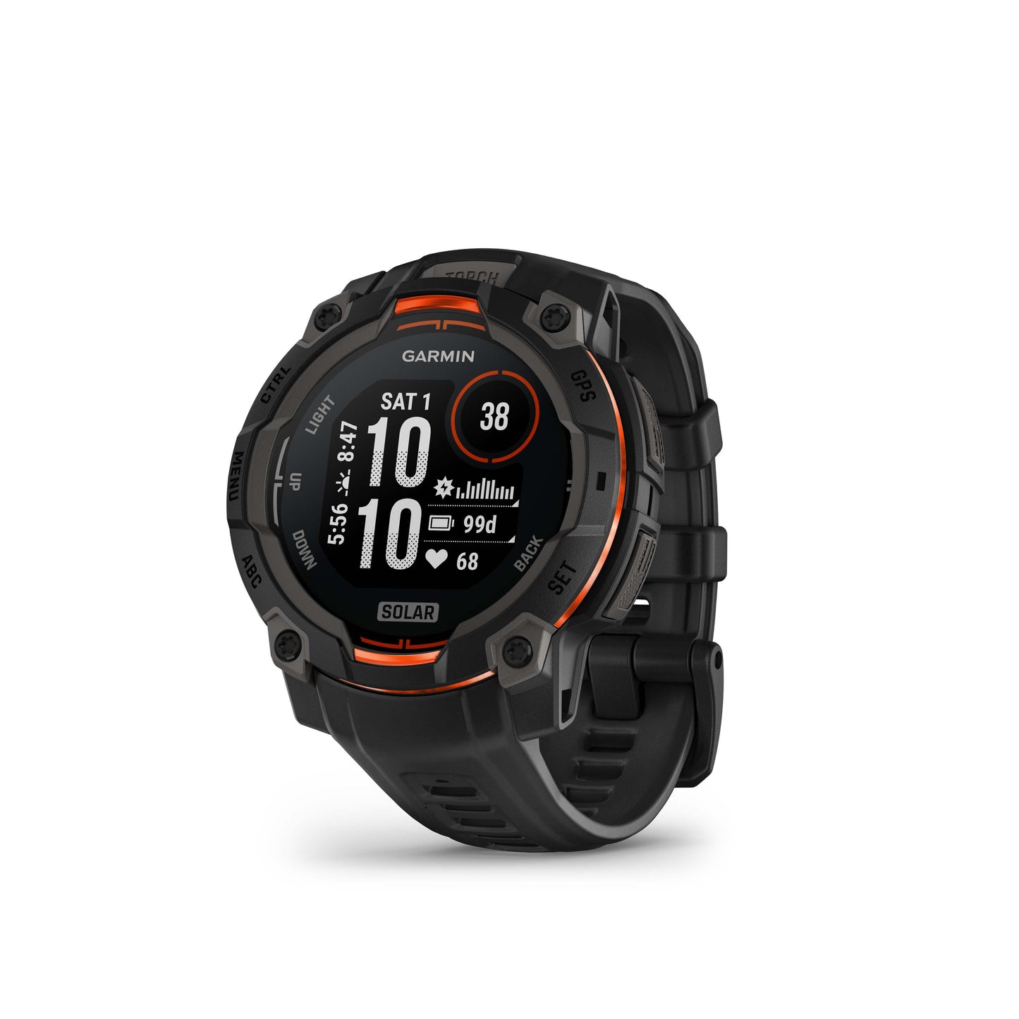 Garmin Instinct® 3 AMOLED GPS Smartwatch with Solar Charging - 45-mm - Black