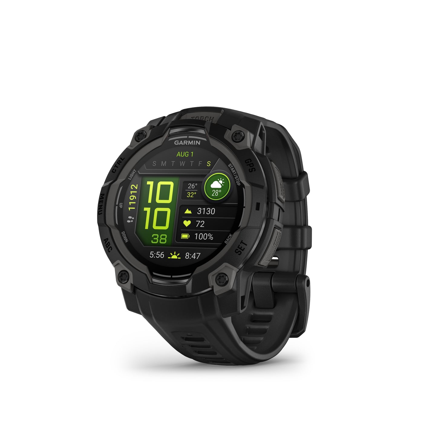 Garmin Instinct® 3 AMOLED GPS Smartwatch - 45-mm - Black