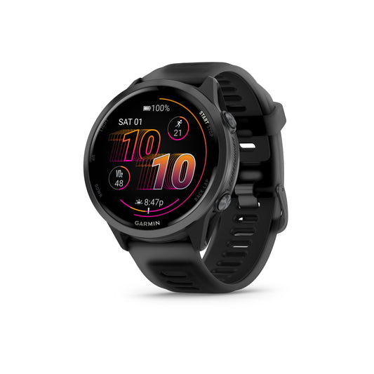 Garmin Forerunner® 570 GPS Smartwatch - 47mm - Slate Grey Aluminum Bezel with Translucent Black/Black Band