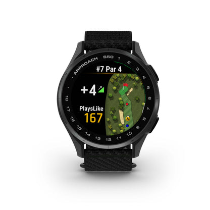 Garmin Approach® S50 GPS Golfing Smartwatch - Black