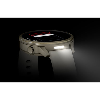 Garmin Venu 4 GPS Smartwatch - 41mm Lunar Gold with Bone Silicone Band