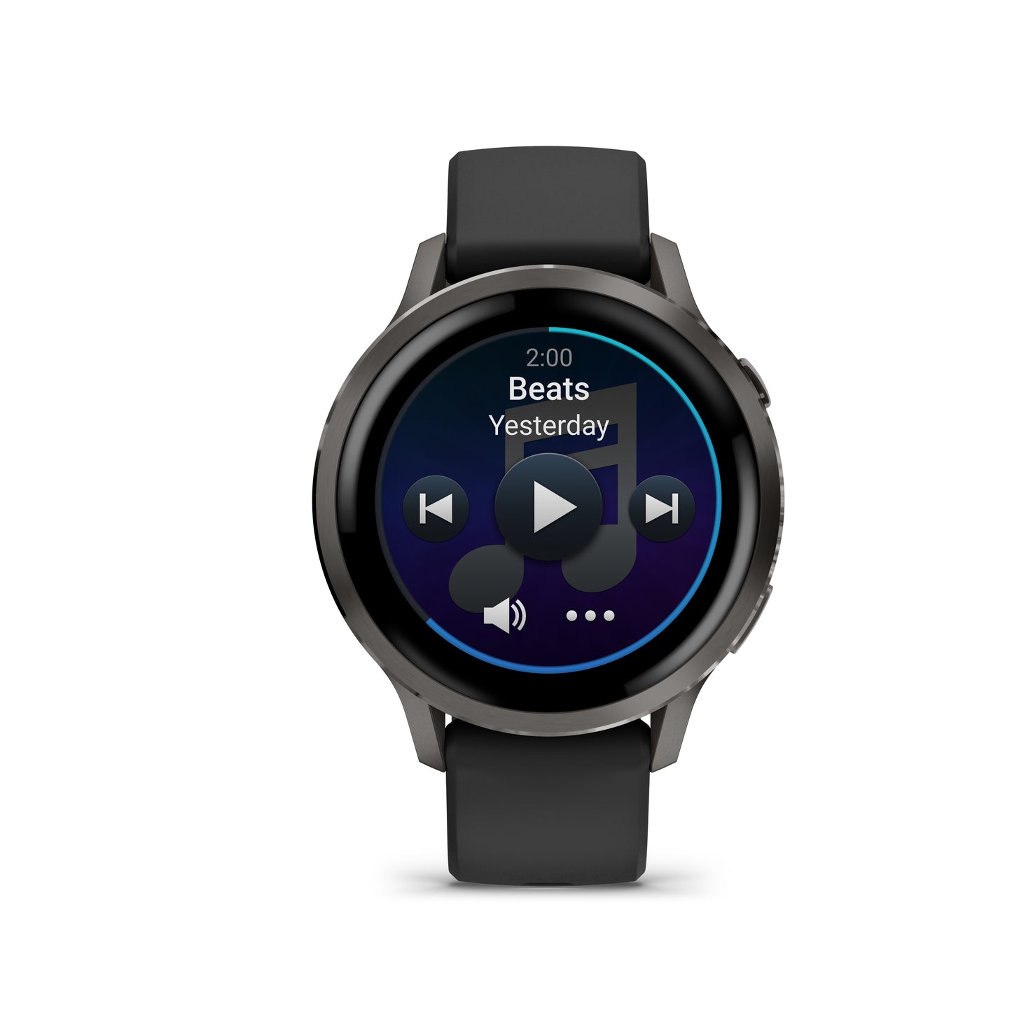 Garmin Venu 4 GPS Smartwatch - 41mm Slate with Black Silicone Band
