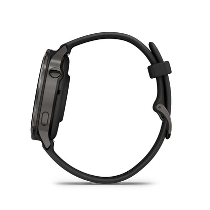 Garmin Venu 4 GPS Smartwatch - 41mm Slate with Black Silicone Band