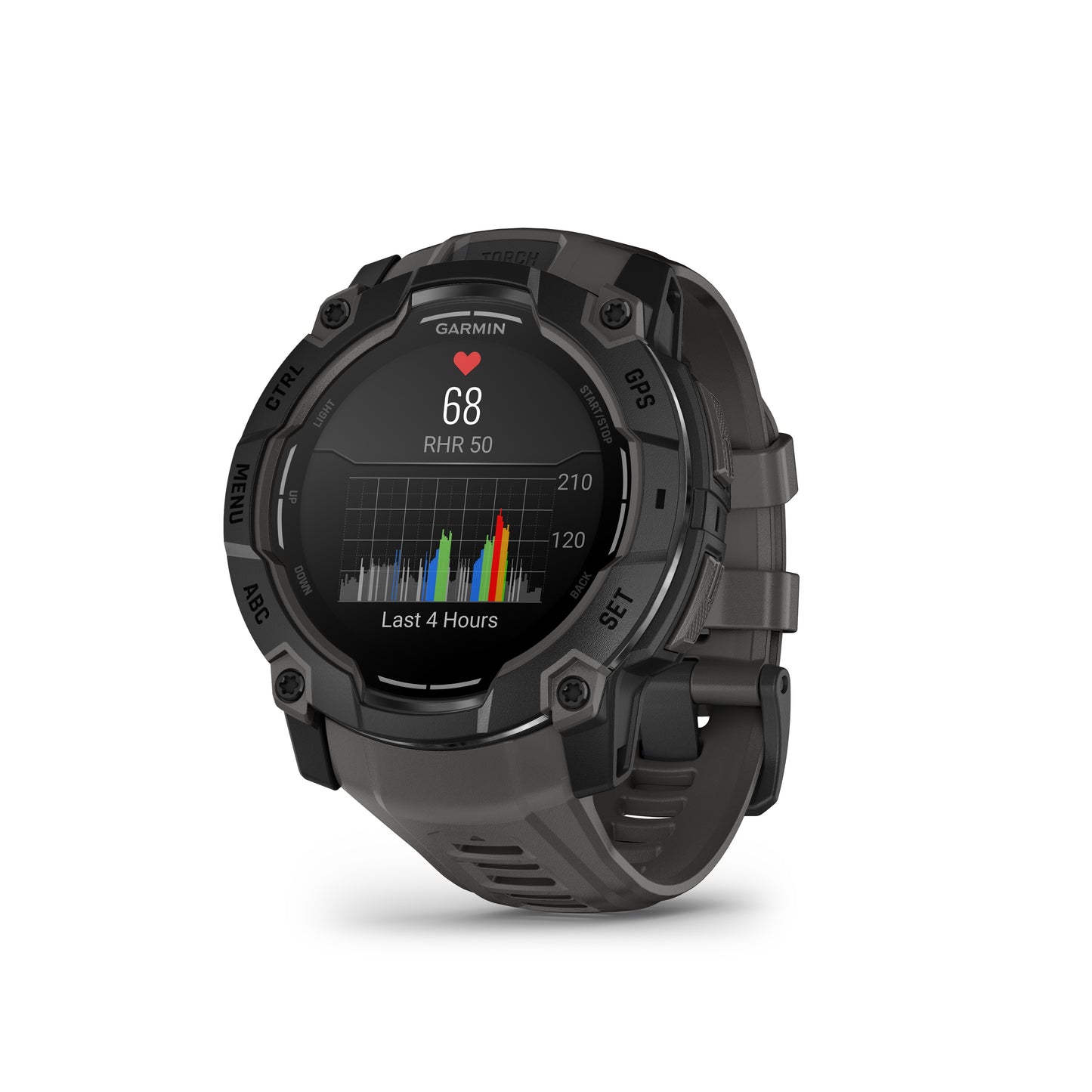 Garmin Instinct® 3 AMOLED GPS Smartwatch - 50-mm - Charcoal