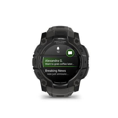 Garmin Instinct® 3 AMOLED GPS Smartwatch - 50-mm - Charcoal