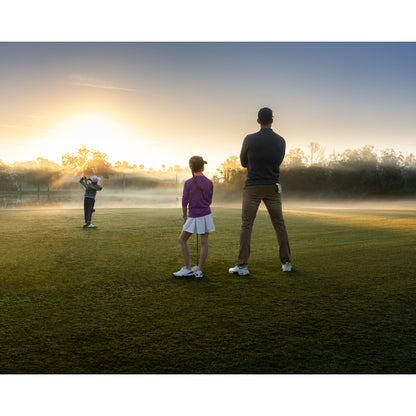 Garmin Approach J1 GPS Golfing Smartwatch - Cloud Blue Aluminum Bezel with Black/Azure ComfortFit Fabric Band