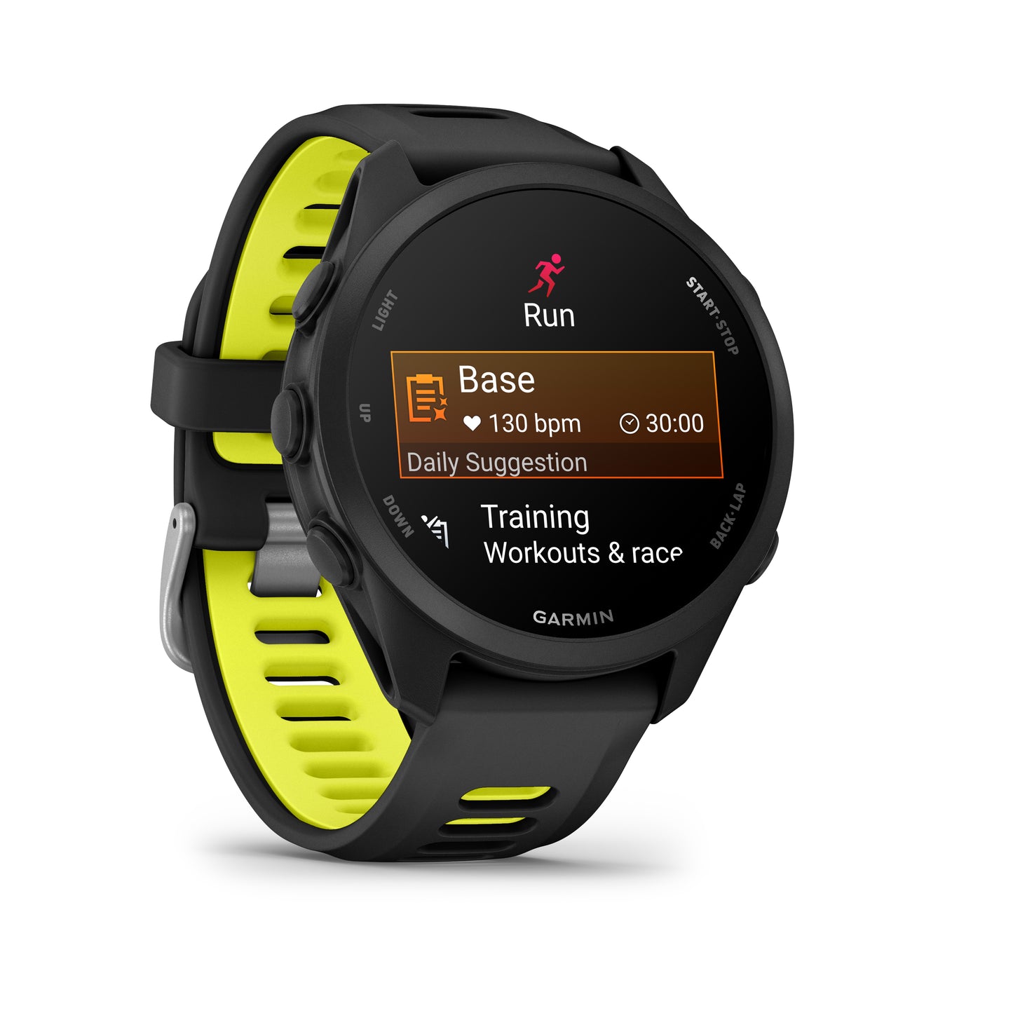 Garmin Forerunner 170 GPS Running Smartwatch - Black/Amp Yellow