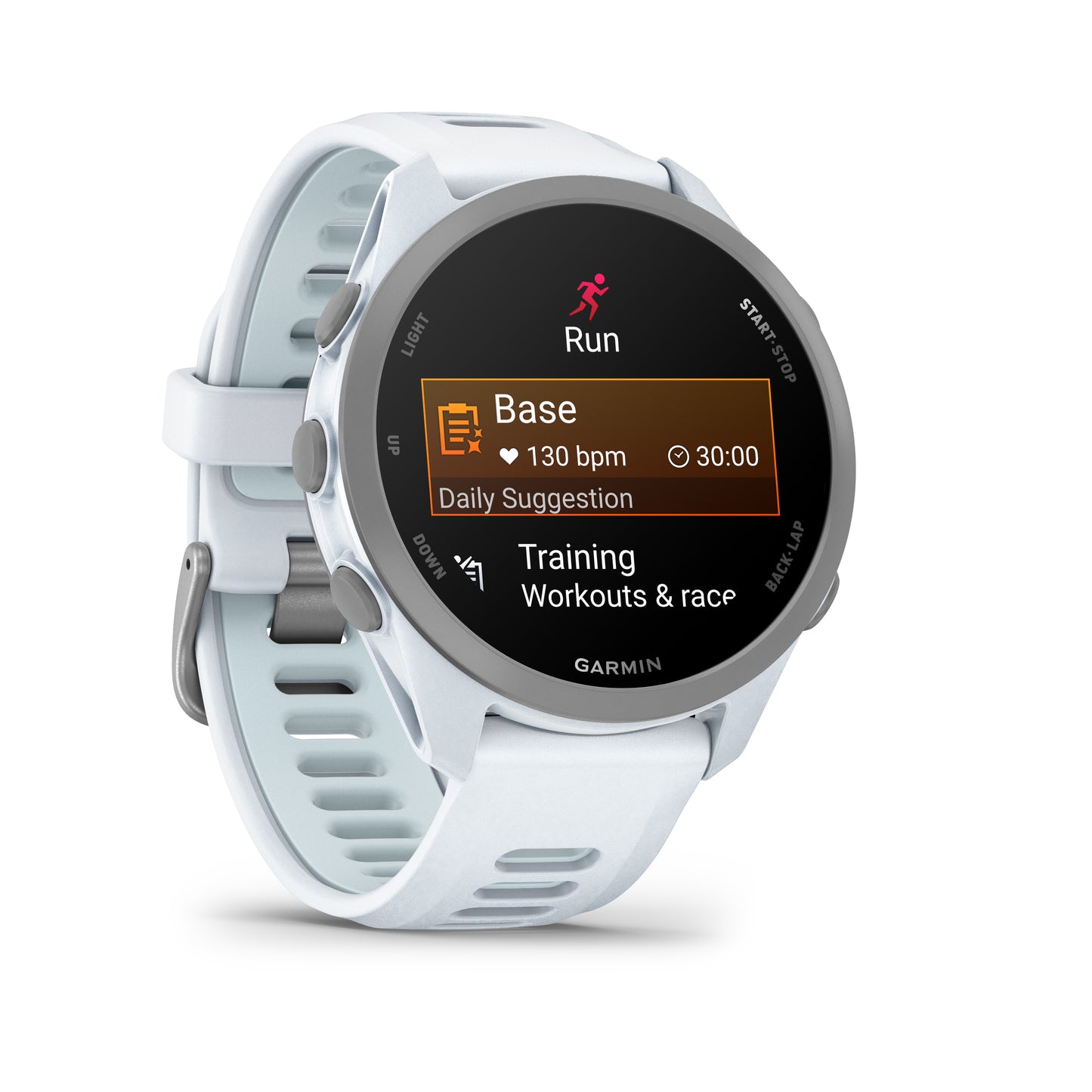 Garmin Forerunner 170 GPS Running Smartwatch - Whitestone/Cloud Blue